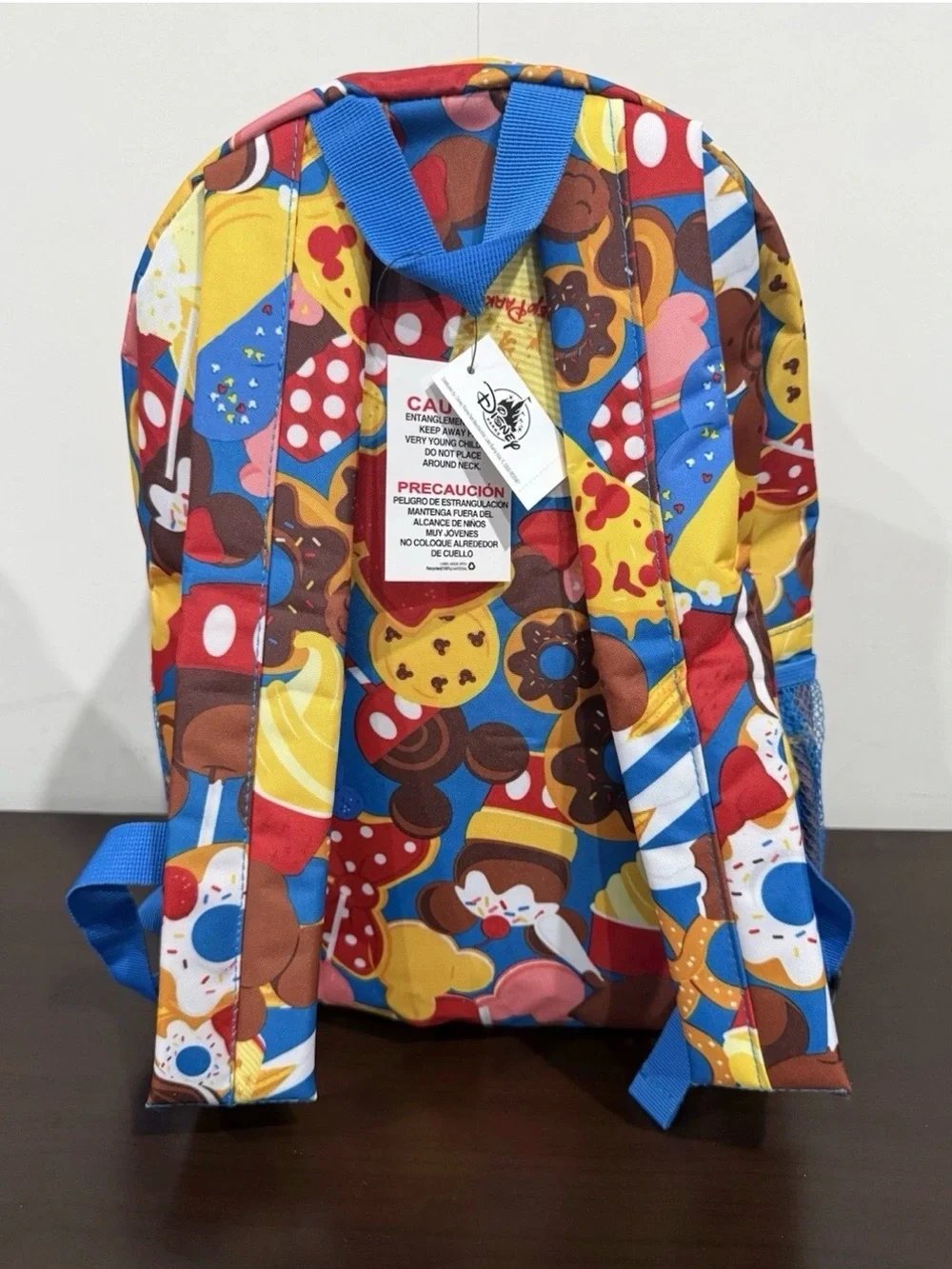 NEW Disney Parks Mickey Food Icons Snacks Treats Full Size Backpack